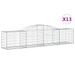 Paniers à gabions arqués 13 pcs 300x50x60/80 cm fer galvanisé - Photo n°2