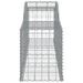 Paniers à gabions arqués 13 pcs 300x50x60/80 cm fer galvanisé - Photo n°5