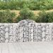 Paniers à gabions arqués 14 pcs 200x30x100/120 cm Fer galvanisé - Photo n°1