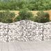 Paniers à gabions arqués 14 pcs 200x30x100/120 cm Fer galvanisé - Photo n°1