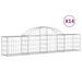 Paniers à gabions arqués 14 pcs 200x30x40/60 cm Fer galvanisé - Photo n°2