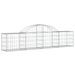 Paniers à gabions arqués 14 pcs 200x30x40/60 cm Fer galvanisé - Photo n°3