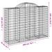 Paniers à gabions arqués 14 pcs 200x50x140/160 cm Fer galvanisé - Photo n°6