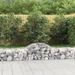 Paniers à gabions arqués 14 pcs 200x50x40/60 cm fer galvanisé - Photo n°1