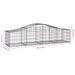 Paniers à gabions arqués 14 pcs 200x50x40/60 cm fer galvanisé - Photo n°6