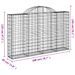 Paniers à gabions arqués 15 pcs 200x30x120/140 cm Fer galvanisé - Photo n°6