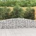 Paniers à gabions arqués 15 pcs 400x30x60/80 cm Fer galvanisé - Photo n°1