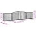 Paniers à gabions arqués 15 pcs 400x30x80/100 cm Fer galvanisé - Photo n°6