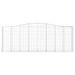 Paniers à gabions arqués 15 pcs 400x50x140/160 cm Fer galvanisé - Photo n°4