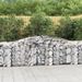 Paniers à gabions arqués 15 pcs 400x50x80/100 cm Fer galvanisé - Photo n°1