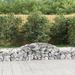 Paniers à gabions arqués 17 pcs 300x50x40/60 cm fer galvanisé - Photo n°1