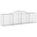 Paniers à gabions arqués 17 pcs 300x50x80/100 cm fer galvanisé - Photo n°3