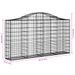 Paniers à gabions arqués 18 pcs 200x30x100/120 cm Fer galvanisé - Photo n°6