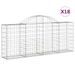 Paniers à gabions arqués 18 pcs 200x30x80/100 cm Fer galvanisé - Photo n°2