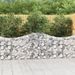 Paniers à gabions arqués 18 pcs 200x30x80/100 cm Fer galvanisé - Photo n°1