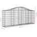 Paniers à gabions arqués 18 pcs 200x30x80/100 cm Fer galvanisé - Photo n°6