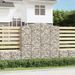 Paniers à gabions arqués 2 pcs 200x30x200/220 cm fer galvanisé - Photo n°1