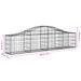 Paniers à gabions arqués 2 pcs 200x30x40/60 cm Fer galvanisé - Photo n°6