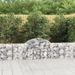 Paniers à gabions arqués 2 pcs 200x30x60/80 cm Fer galvanisé - Photo n°1