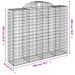 Paniers à gabions arqués 2 pcs 200x50x160/180 cm Fer galvanisé - Photo n°6