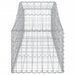 Paniers à gabions arqués 2 pcs 200x50x40/60 cm fer galvanisé - Photo n°5