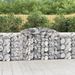 Paniers à gabions arqués 2 pcs 300x50x100/120 cm fer galvanisé - Photo n°1