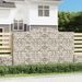 Paniers à gabions arqués 2 pcs 300x50x180/200 cm fer galvanisé - Photo n°1