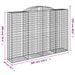 Paniers à gabions arqués 2 pcs 300x50x200/220 cm fer galvanisé - Photo n°6