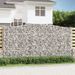 Paniers à gabions arqués 2 pcs 400x50x200/220 cm Fer galvanisé - Photo n°1