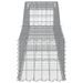 Paniers à gabions arqués 2 pcs 400x50x40/60 cm Fer galvanisé - Photo n°5