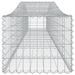 Paniers à gabions arqués 2 pcs 400x50x40/60 cm Fer galvanisé - Photo n°5