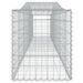 Paniers à gabions arqués 2 pcs 400x50x60/80 cm Fer galvanisé - Photo n°5