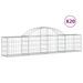 Paniers à gabions arqués 20 pcs 200x30x40/60 cm Fer galvanisé - Photo n°2