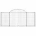 Paniers à gabions arqués 20 pcs 200x30x80/100 cm Fer galvanisé - Photo n°4