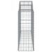 Paniers à gabions arqués 20 pcs 200x50x100/120 cm fer galvanisé - Photo n°5