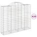 Paniers à gabions arqués 20 pcs 200x50x160/180 cm Fer galvanisé - Photo n°2