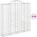 Paniers à gabions arqués 20 pcs 200x50x180/200 cm Fer galvanisé - Photo n°2