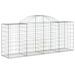 Paniers à gabions arqués 20 pcs 200x50x80/100 cm Fer galvanisé - Photo n°3