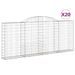 Paniers à gabions arqués 20 pcs 300x30x120/140 cm fer galvanisé - Photo n°2