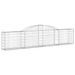 Paniers à gabions arqués 20 pcs 300x30x60/80 cm Fer galvanisé - Photo n°3