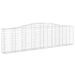 Paniers à gabions arqués 20 pcs 400x30x100/120 cm Fer galvanisé - Photo n°3