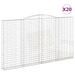 Paniers à gabions arqués 20 pcs 400x30x220/240 cm Fer galvanisé - Photo n°2