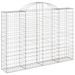 Paniers à gabions arqués 25 pcs 200x30x140/160 cm Fer galvanisé - Photo n°3