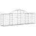 Paniers à gabions arqués 25 pcs 200x30x60/80 cm Fer galvanisé - Photo n°3