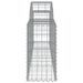 Paniers à gabions arqués 25 pcs 200x30x60/80 cm Fer galvanisé - Photo n°5