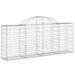 Paniers à gabions arqués 25 pcs 200x30x80/100 cm Fer galvanisé - Photo n°3