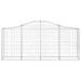 Paniers à gabions arqués 25 pcs 200x30x80/100 cm Fer galvanisé - Photo n°4