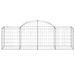 Paniers à gabions arqués 25 pcs 200x50x60/80 cm fer galvanisé - Photo n°4