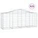 Paniers à gabions arqués 25 pcs 200x50x80/100 cm Fer galvanisé - Photo n°2