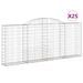 Paniers à gabions arqués 25 pcs 300x30x120/140 cm fer galvanisé - Photo n°2